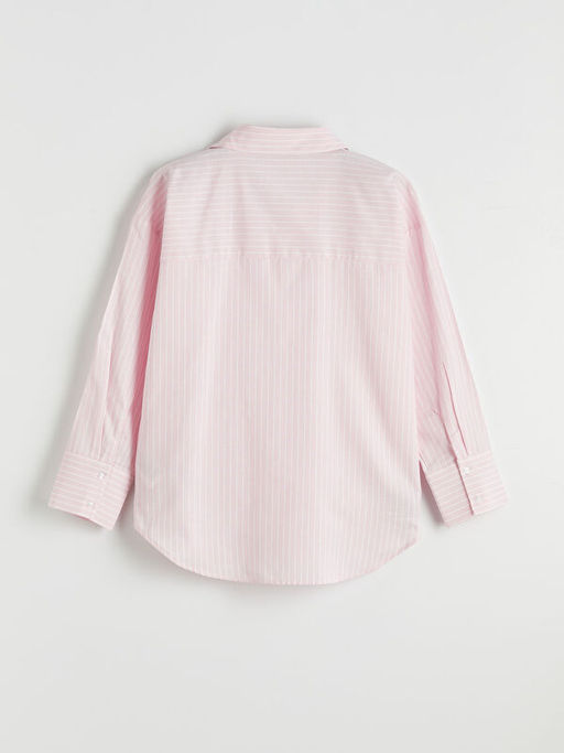 ?izgili Oversize Oxford Kad?n G?mlek