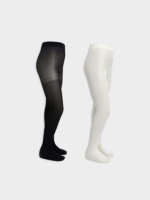 Basic ?nce K?z ?ocuk K?lotlu ?orap 2li