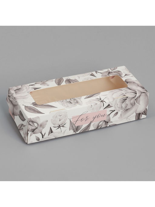 Цена за 5 шт. Кондитерская упаковка, коробка с ламинацией «Графика», 17×7×4 см