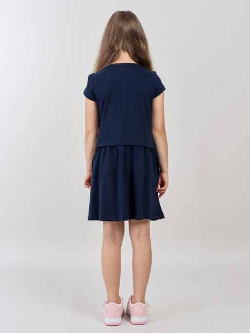 CRB wear / CWKG 63934-41 Платье для девочки,темно-синий  фото 2