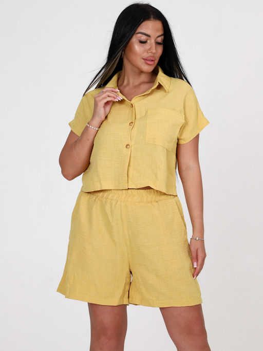 ЖК-Мишель ЖЕНСКИЙ КОСТЮМ (Желтый) - А-дина фото 3