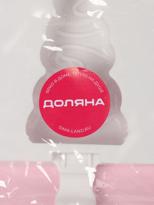 Форма для мороженого новогодняя Ёлочка, силикон, 19.5?13?2.5 см, 3 ячейки (7.1?2.7 см), белая