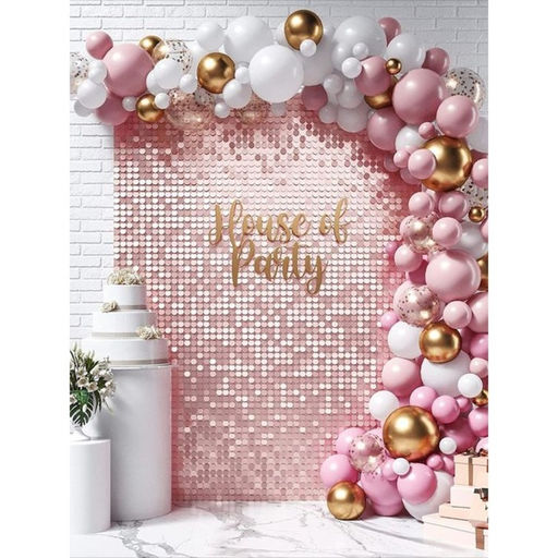 Панель с пайетками для фотозоны 30*30см золотая - Simaland фото 7