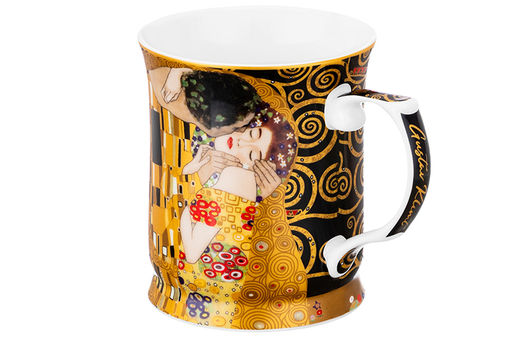 Кружка 400 мл 12,5*9*10 см Поцелуй на черном NEW BONE CHINA - Elan gallery фото 5
