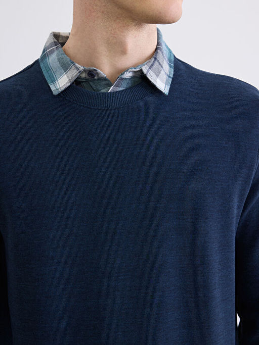 G?mlek Yaka Erkek Sweatshirt