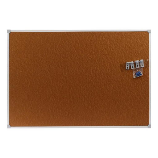 Доска пробковая 60×90 см, Calligrata, в ПВХ рамке белого цвета