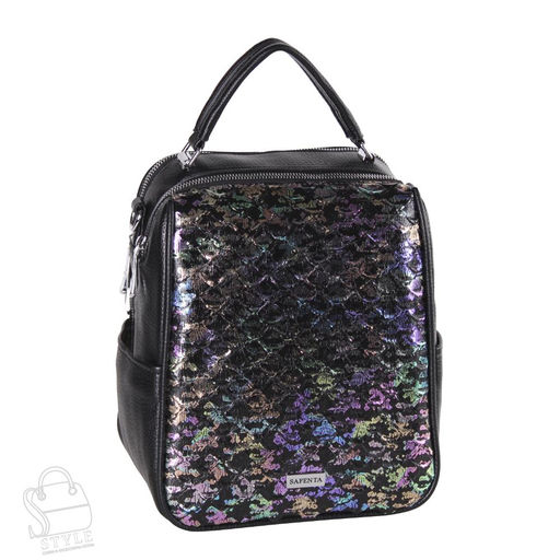 Рюкзак женский 69088-2 black Velina Fabbiano-Safenta/50 в Новосибирске
