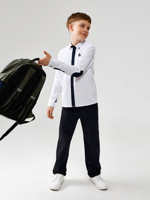 ACOOLA / Сорочка-поло верхняя для мальчиков Platypus белоснежный фото 6