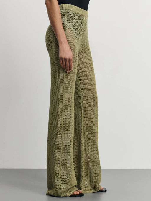 Прямые вязаные брюки / Zarina  фото 4