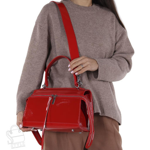 Сумка женская кожаная 1353THG red Polina&Eiterou в Новосибирске