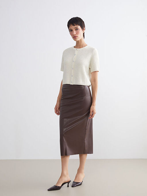 Bisiklet Yaka Ajurlu Kad?n Triko H?rka