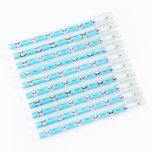 Цена за 10 шт. Ручка пластик шариковая, синяя паста, 0,5 мм Пандастик - Artfox фото 3