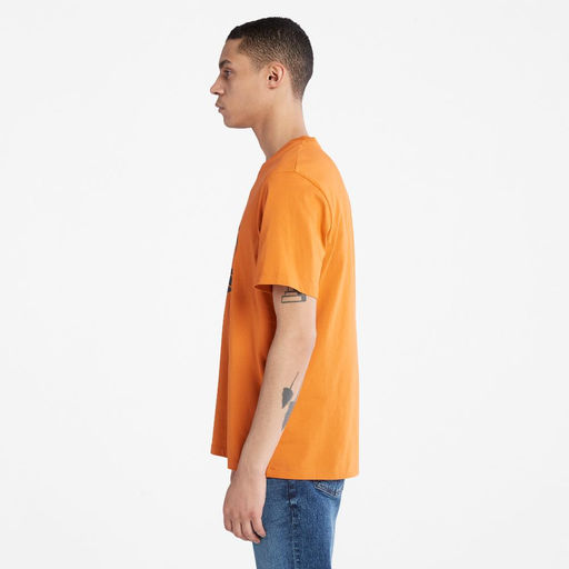 Футболка Timberland T-Shirt Kennebec River Tree Logo Regular оранжевая фото 2