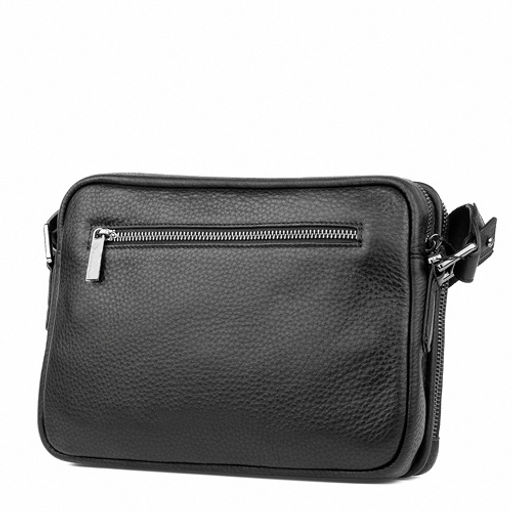 411-8 black, мужская кожаная борсетка Barcelo Biagi