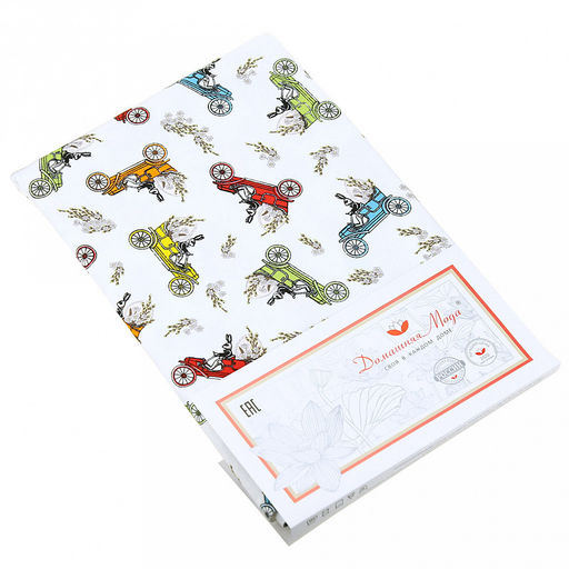 "Путешествие" Скатерть рогожка 120х150см, 171г/м2, хлопок 100%, "Домашняя мода" (Россия)