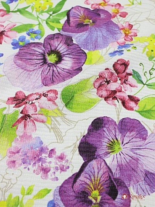 Вафельное полотно (холст) Анютины глазки, ш.0.5м, хлопок-100%, 165гр/м.кв