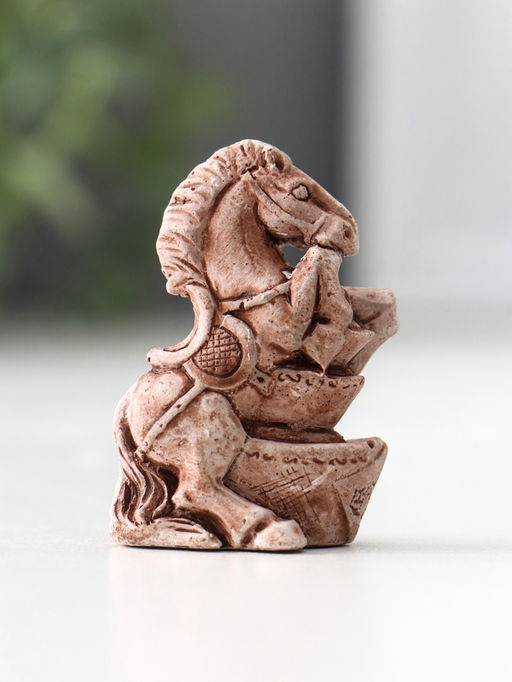 Фигурка Лошадь на дыбах малая, 2?3?4.5 см, шоколад