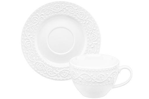 Чайн. пара 2 пр. 250 мл Ажур NEW BONE CHINA - Elan gallery фото 17