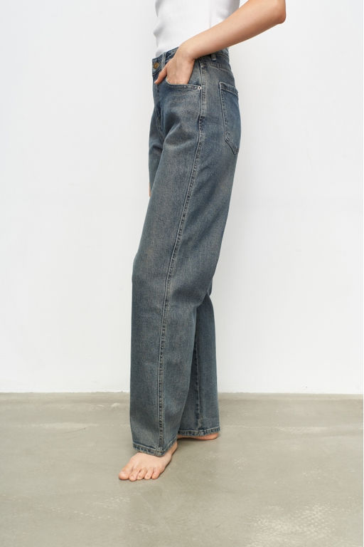 Джинсы BAGGY с потертостями - Erist store фото 4