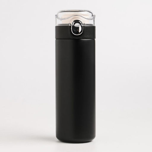 Термос Мастер К Simple, 400 мл, 20.5?6.3 см, сохраняет тепло 8 ч, нержавеющая сталь, чёрный