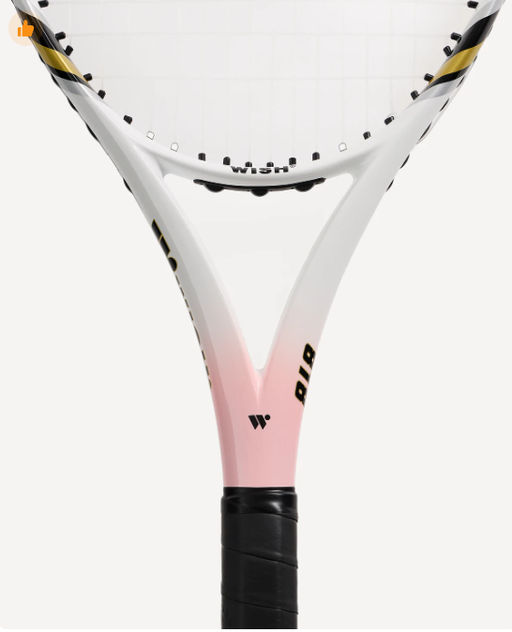 Ракетка для большого тенниса WISH Air Flex 818 26, розовый/белый  фото 3