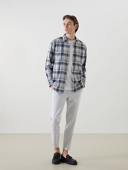 Regular Fit Uzun Kollu Ekose Erkek Oduncu G?mlek