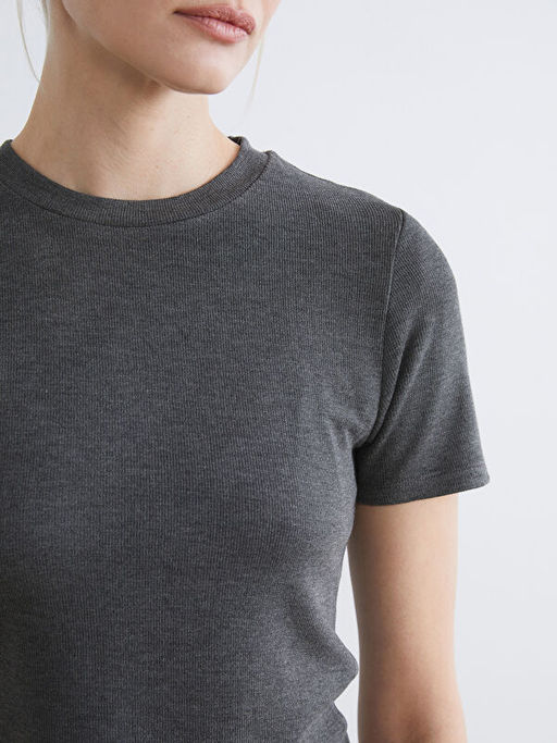 Bisiklet Yaka Kad?n Ti??rt