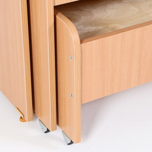 Кровать детская 3-ярусная выкатная, 1480х652х720, Бук бавария светлый - Simaland фото 5