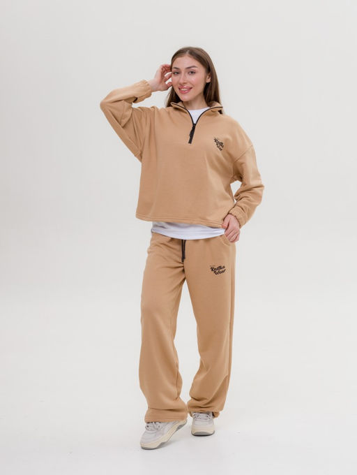 327 Костюм-трансформер с утяжками, беж - Knitka wear фото 6