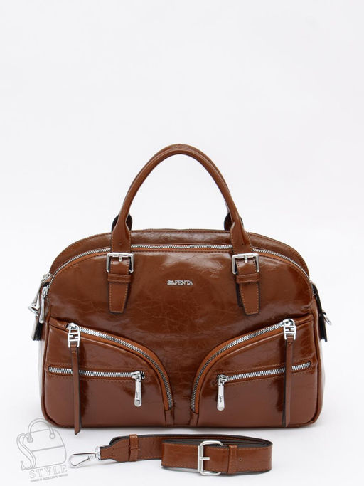 Сумка женская  5610L brown Velina Fabbiano-Safenta  в Новосибирске