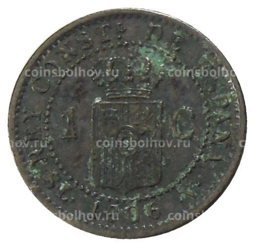 1 сентимо 1906 года Испания