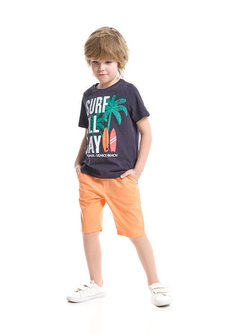Футболка с принтом для подростка UD 7624 антрацит - Mini maxi фото 5