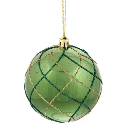 Набор из 12шт Украшение новогоднее Шар "Алмазная сетка", D 8 см, L35 W27 H8,5 см