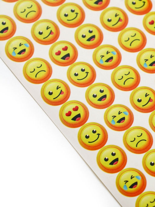 Цена за 2 шт. Наклейки детские оценки «Эмоции», 7×16 см, 10 листов