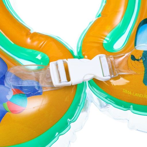 Круг детский на шею, для купания, Весёлая Африка, с погремушками, двухкамерный - Крошка я фото 2