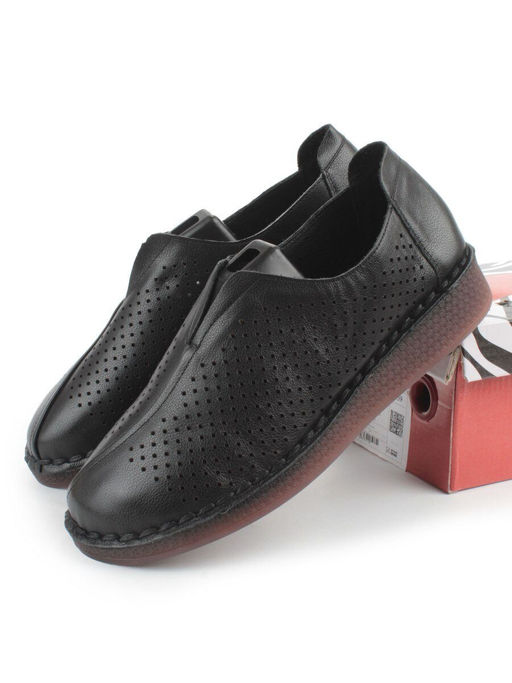 03-5001-1 BLACK Полуботинки женские летние (натуральная кожа) - Фабричный китай фото 14