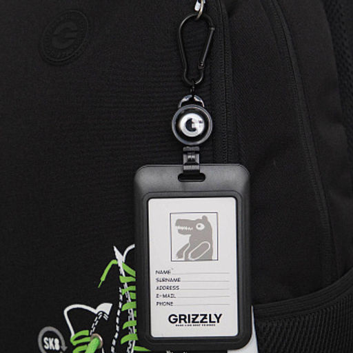 RB-651-5 Рюкзак школьный с картхолдером на держателе - Grizzly фото 10