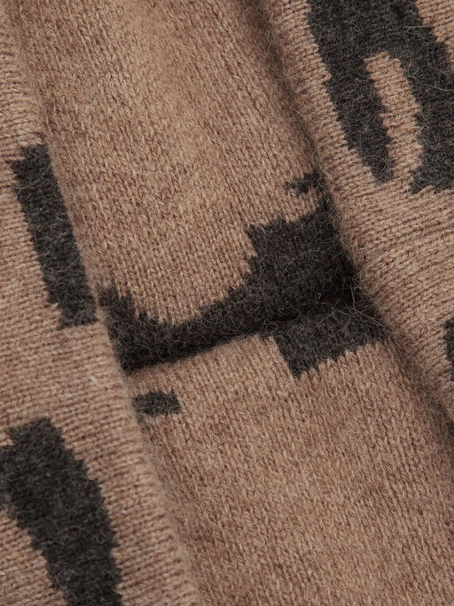 Шапка жен. шерсть+анг+нейл LB-A53059 taupe/d.brown - Labbra фото 4