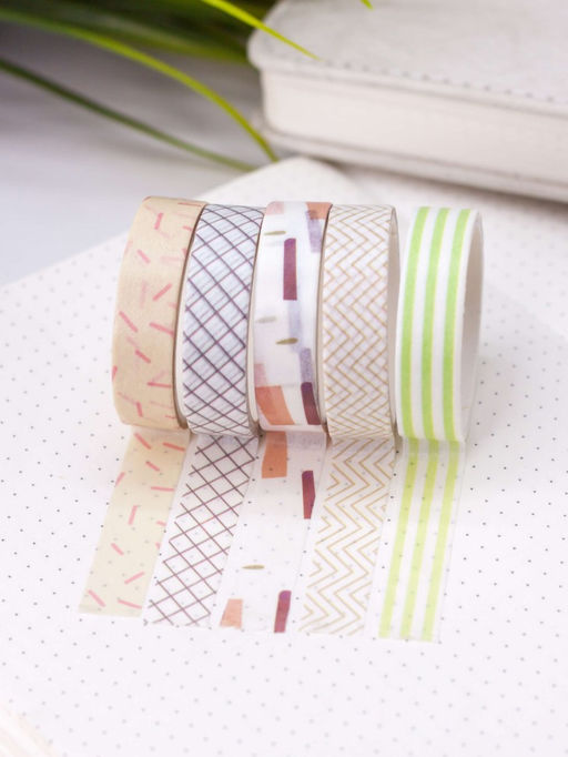 Набор декоративного скотча "Patterns", beige series, mix