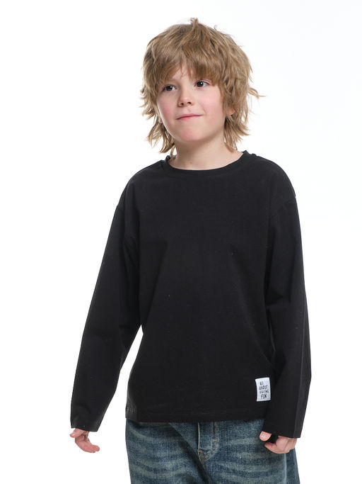 Базовый лонгслив для мальчика 22-6007 белый - Mini maxi фото 27