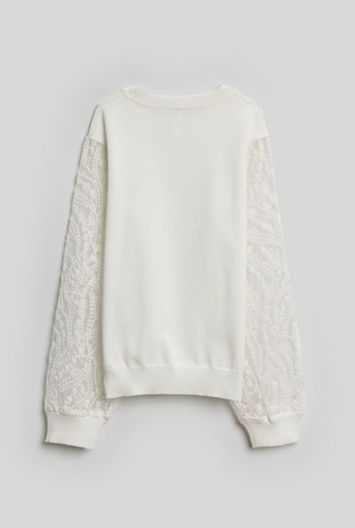 Джемпер детский для девочек Rebeca молочный - Acoola фото 4