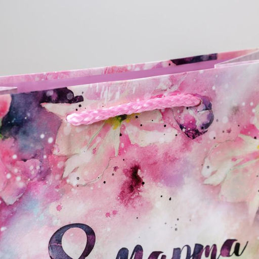 Цена за 2 шт. Пакет подарочный ламинированный, упаковка, С 8 марта, MS 18?23?8 см