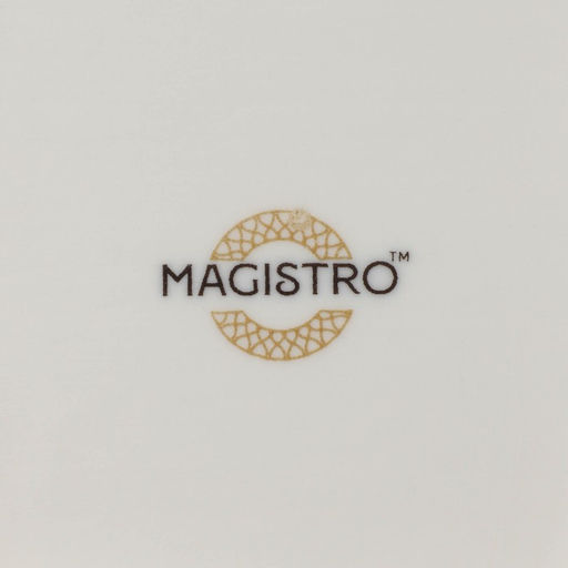 Тарелка Magistro La Perle, d=27 см, утолщённый край, фарфор, белая  фото 5