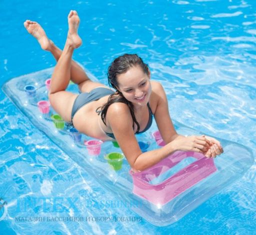 -17% Матрас прозрачный с лунками 188х71 см INTEX  фото 3