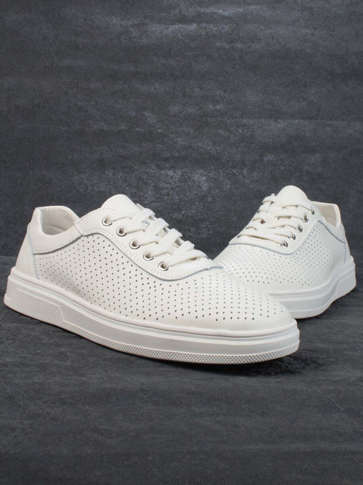 05-PDXL143-2 BEIGE Кроссовки женские (натуральная кожа) - Фабричный китай фото 13