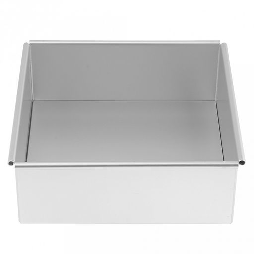 Форма для выпечки алюминиевая "Мастер" 20,2х20,2х7,5см, s1мм, съемное дно, загнутый край, в коробке (Китай)