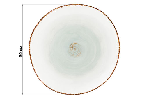 Блюдо сервировочное 30*30*2,7 см Кантри голубой - Elan gallery фото 2