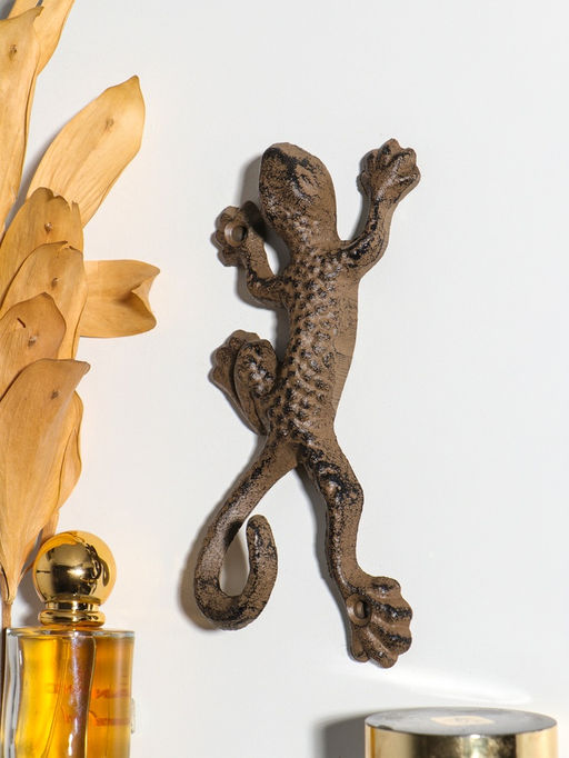 Крючок декоративный чугун "Ящерка" 18,8х10х4 см