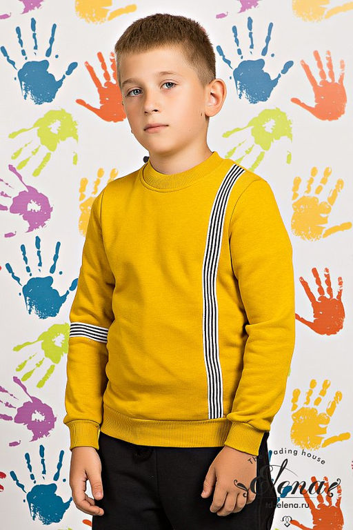 Толстовка М22052а Горчичный - Елена фото 2