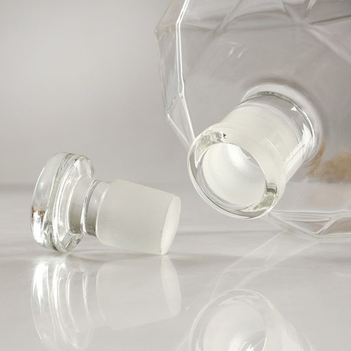 Мини-Бар «Рубин», на подставке, на 2 персоны, штоф - 850 мл, стаканы - 300 мл, 28.5×11×21.5 см, стекло, дерево